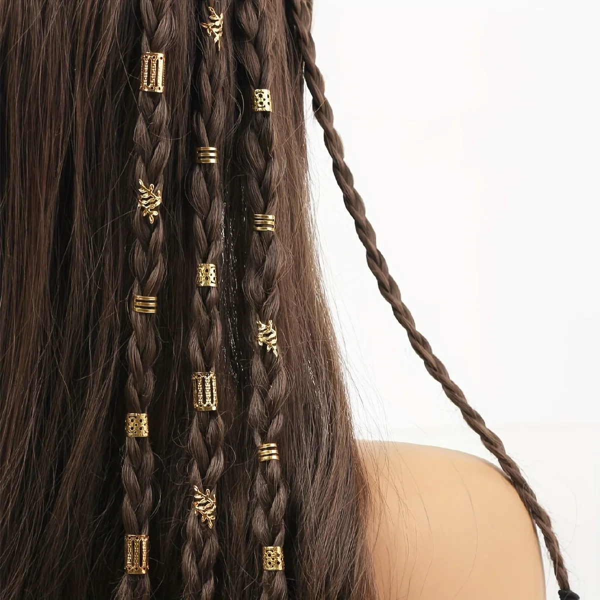 Explosive DIY Wig, Dirty Braid Accessory, Iron Ring, Hollow Hair Extension Ring Horquillas De Pelo Para Mujer