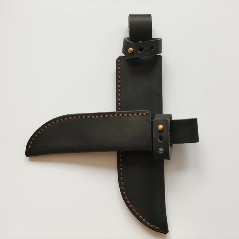 

8 Sizes Genuine Pure Cowhide Inner Width 20MM Outdoor Straight Knife Scabbard Sheath Fixed Blade Protector Holder Pants Holders