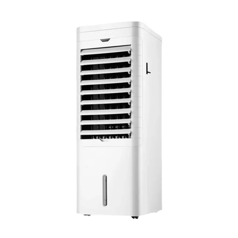 

Bladeless fan for cooling and heating air conditioning. Ice-cooled heating fan. Combined cooling system.