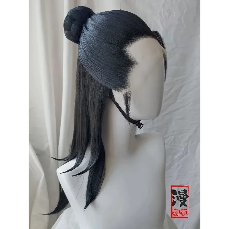 DY20 롱 웨이브 블랙 스타일 맞춤 가발 쥬구루 게토 코스프레 헤어스타일 코믹콘 파티 가발 할로윈 코스튬 가발 코믹 롤플레잉 P