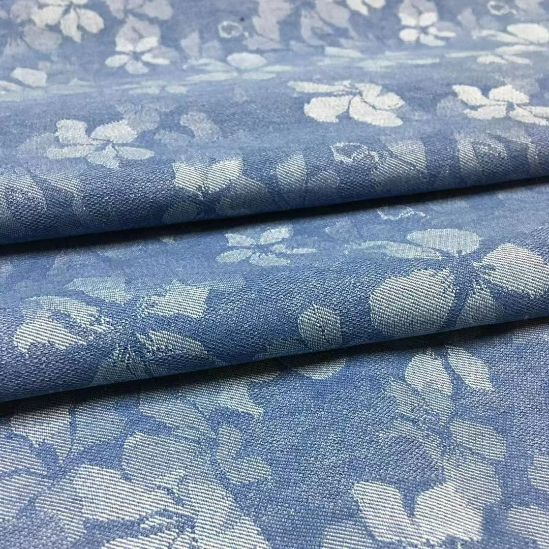 Elastic Jacquard Water Washed Denim Fabric High-end Skirts Outerwear Pants Clothing Diy Sewing Fabric