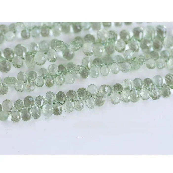 1 قطعة فضفاض الخرز الوردي الأخضر الأرجواني blueTopaz قطرة الأوجه 6-8 مللي متر DIY بها بنفسك صنع المجوهرات FPPJ بالجملة الخرز طبيعة جوهرة الحجر
