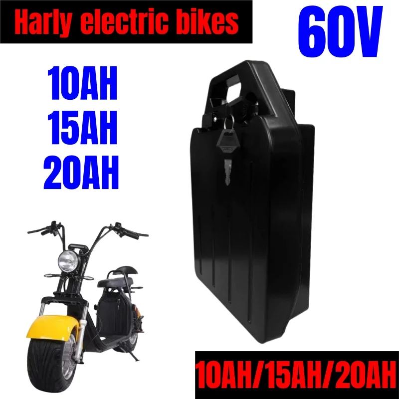 

18650 Rechargeable 60V 10Ah 15Ah 20Ah Li-Ion Battery For 2000w Harley Citycoco X7 X8 X9 Trolling Motor Lithium Battery+3A Charge