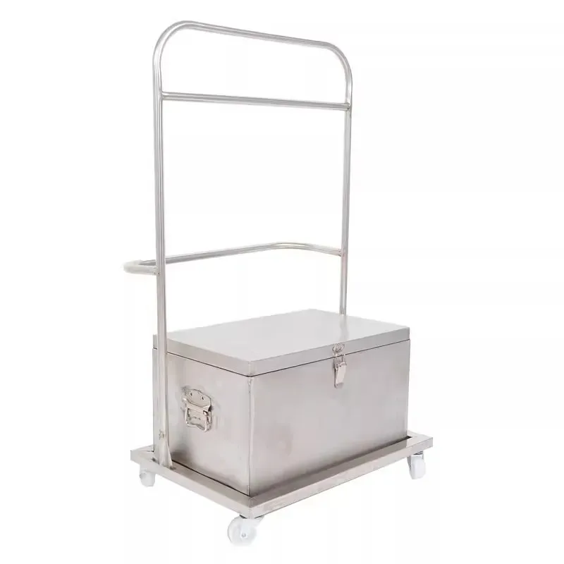 Thickened maltose box with frame 201 stainless steel char roast honey juice food cart roast wax box honey water tank leather