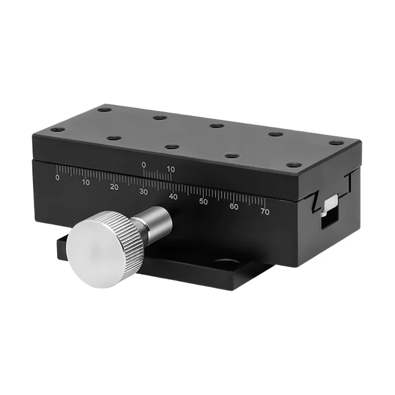 Y-axis manual displacement platform, fine-tuning dovetail groove, rack, pinion, pinion slide made of aluminum