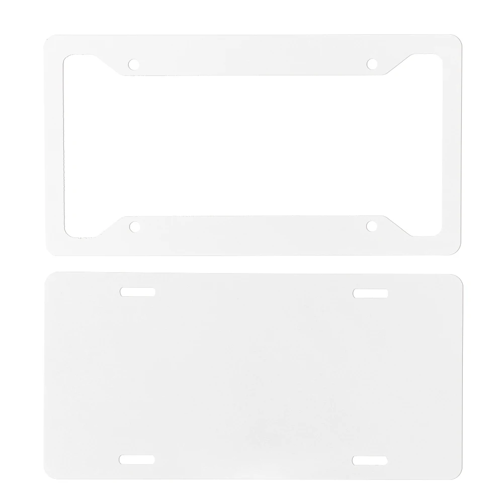 Plate Blanks License Sublimation License Plate Frame Blanks Automotive Metal Aluminium Bracket Sublimation Car Tags