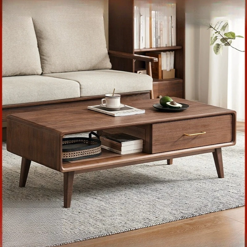 

North American Black Walnut Tea Table Tea Table Modern Living Room Coffee Table B5076