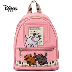 Stock Disney Mary Cat Aristocats Kitties per pianoforte borsa a tracolla con doppia tracolla da donna zaino in pelle Pu zaino da ragazza regalo