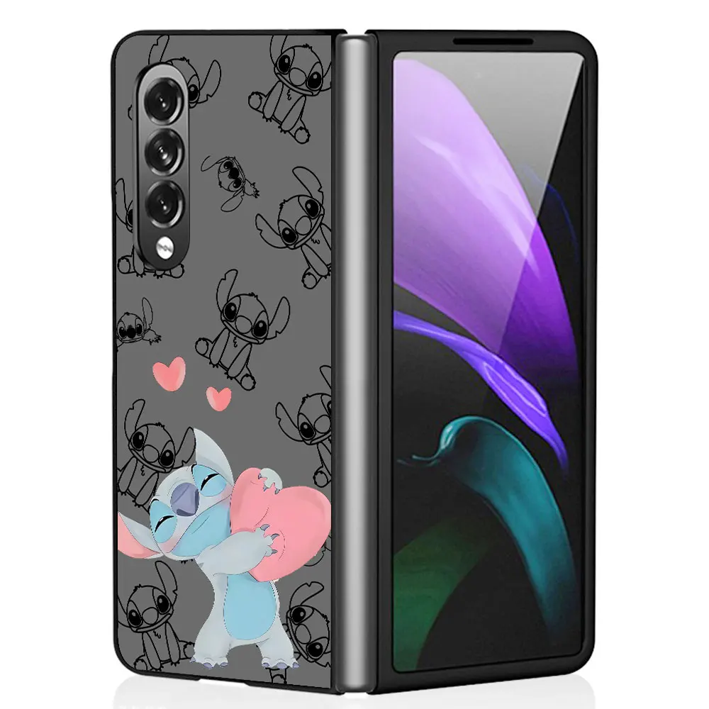 Hard PC Shockproof Cases Cover Disney Angel Stitch Lilo Phone Case for Samsung Galaxy ZFold4 Z Fold4 Z Fold5 ZFold6 5G Z Fold3