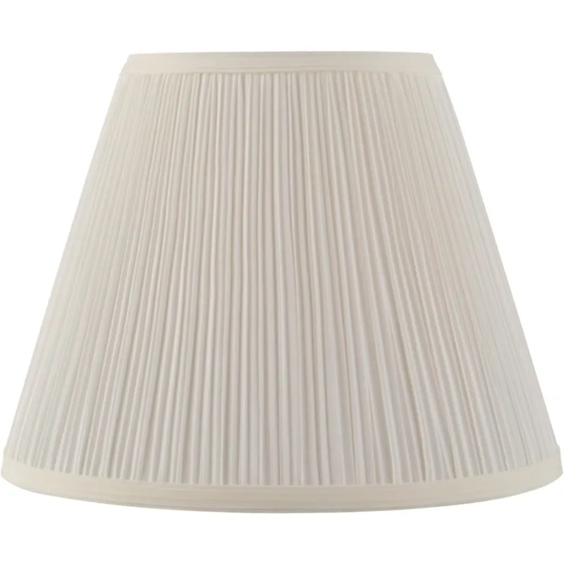 

Aspen Creative 33055, Hardback Empire Transitional Spider Lamp Shade, Mushroom Pleated Off-White, 7" Top x 13" Bottom x 10" Slan