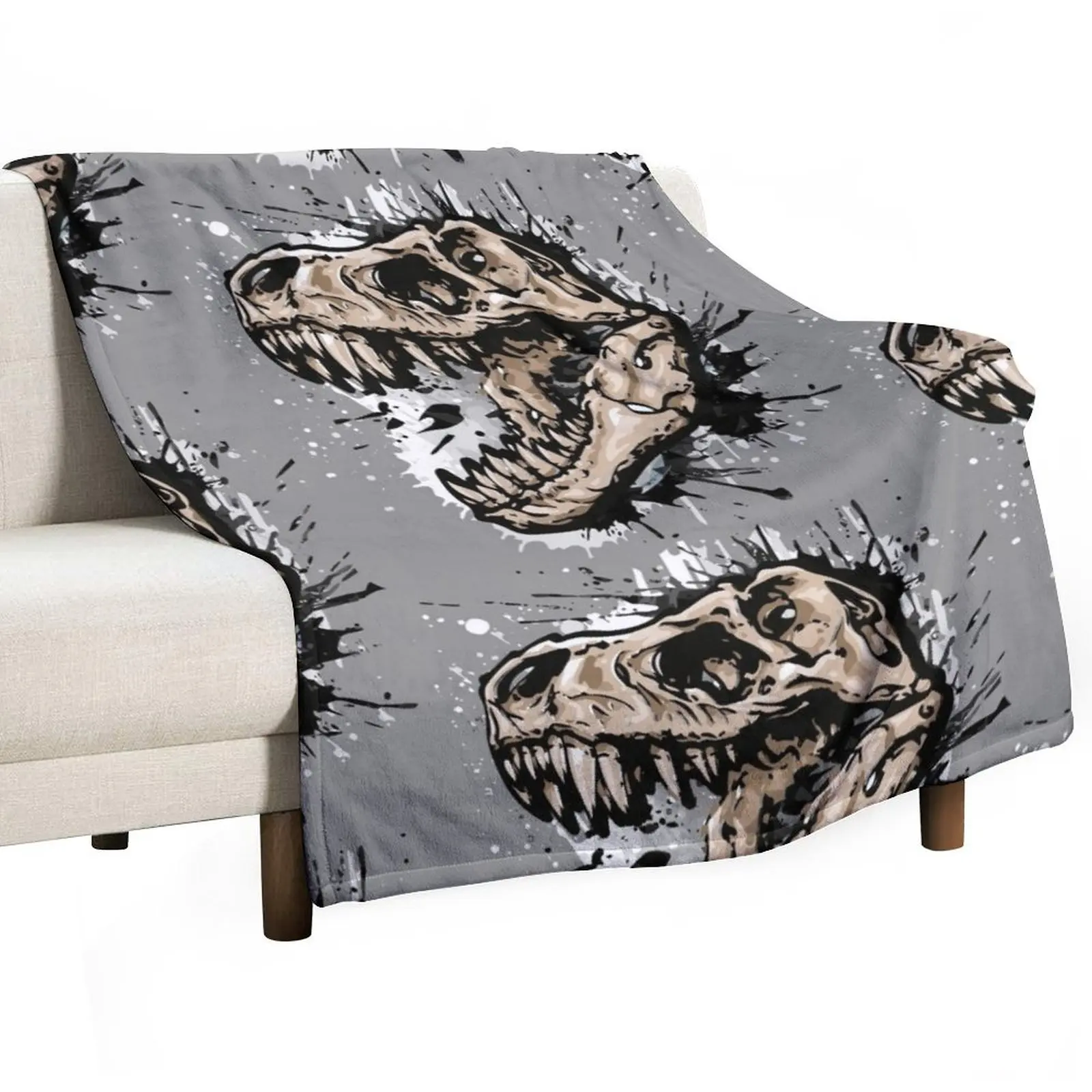 

Dinosaur - tyrannosaurus rex - trex - t-rex Throw Blanket For Baby christmas gifts Shaggy Soft Beds Blankets