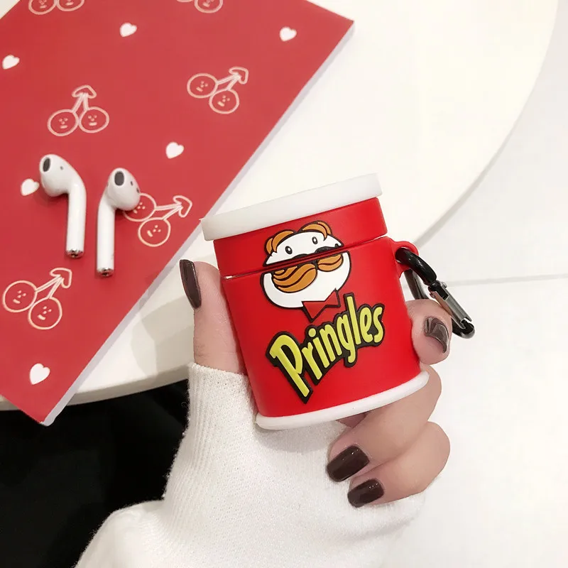 Creative airpods protective cover for potato chips jar personality 1-2 generation applicable Airpods Pro Pro 2 Airpods 3 cartoon