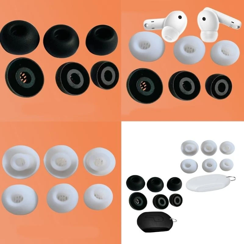 Dicas orelha silicone e estojo transporte por 5i longa duração Uso fácil manutenção manutenção vida ativa