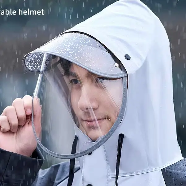 

Новинка 2025 года, расширенный комплект плащи и брюк унисекс для пеших прогулок и очень мотоциклистов, утолщенный водонепроницаемый материал EVA