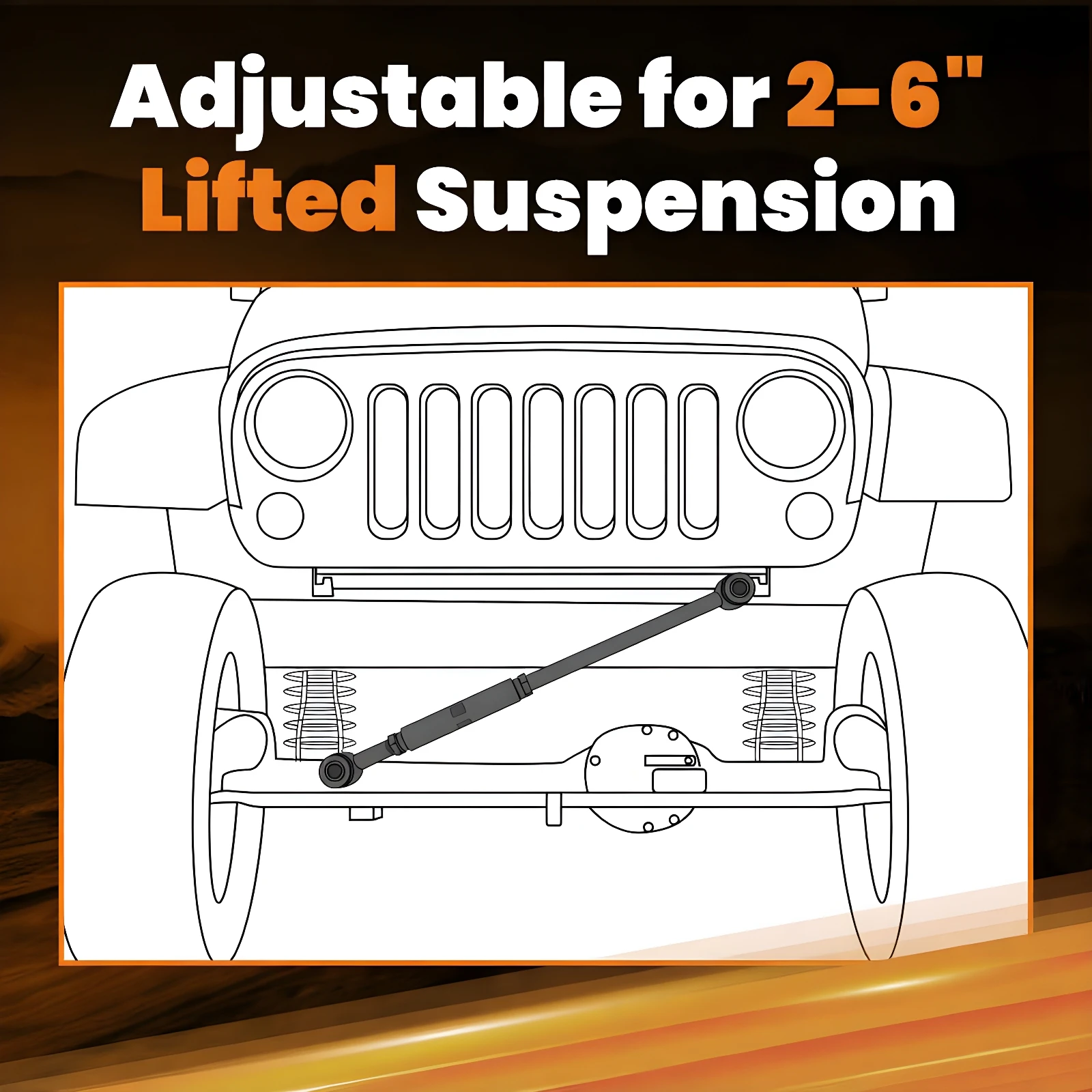 

Front Adjustable Track Bar for Ford F250 F350 Super Duty 1999-2004 Excursion 05