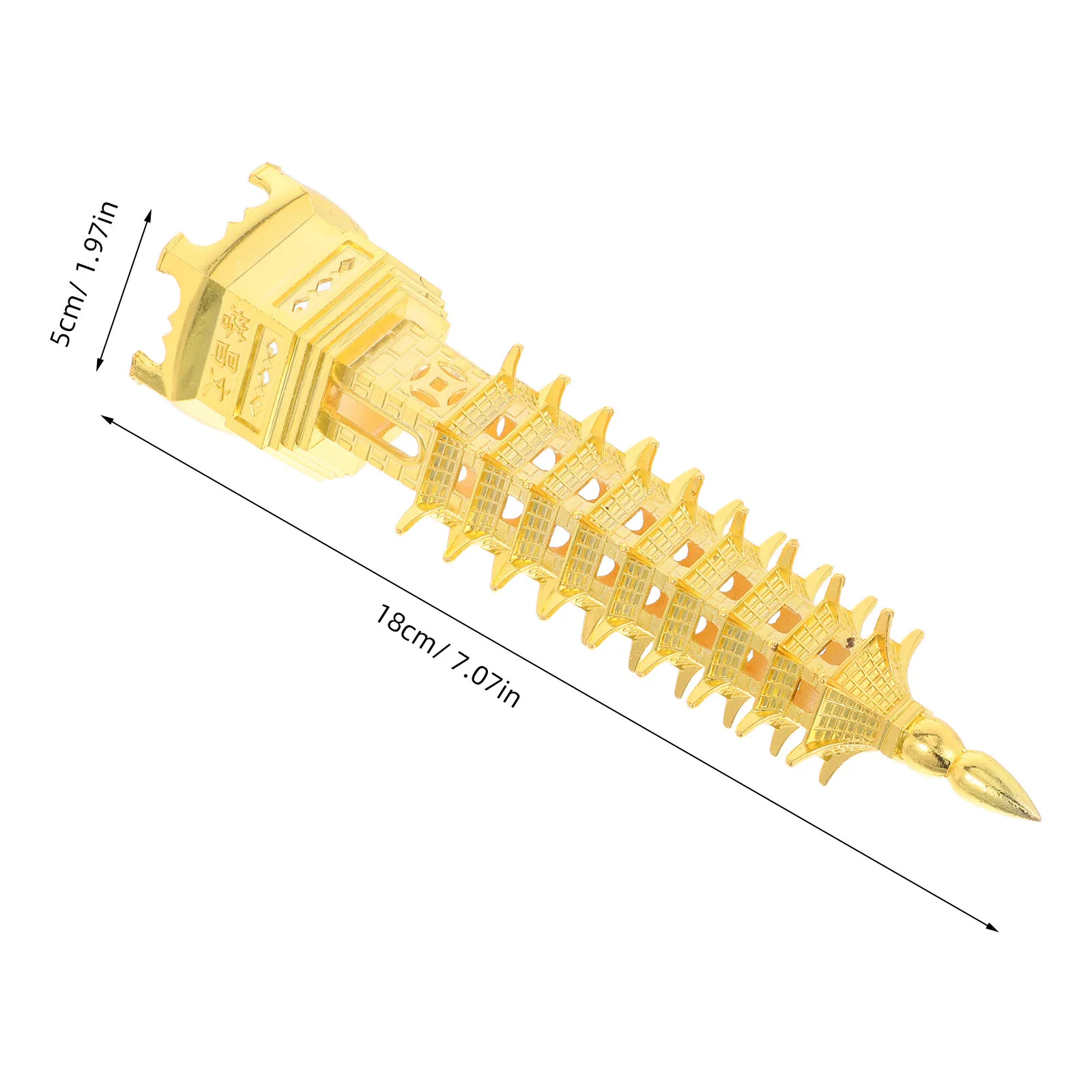 برج Wenchang زخرفة سبيكة 9 مستوى معبد النحت لمكتب مكتب ديكور المنزل فنغ شوي الثقافية تذكارية خمر الصينية