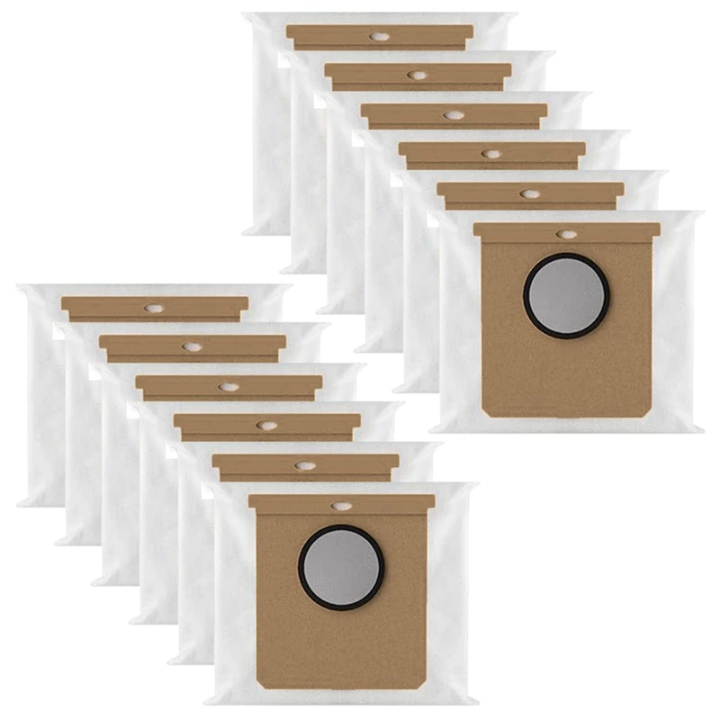 

12Pack Dust Bags For Eufy L50 SES L60 SES Vacuum Cleaner Self-Emptying Dock, For Conga Home 1000,8090 Ultra,9090AI