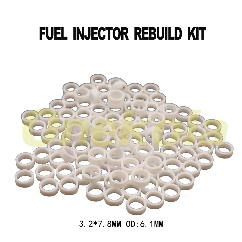 

500pcs Wholesale 3.2*7.8MM OD:6.1MM For Volkswagen GDI Fuel Injector PTFE seals for fuel injector repair kits EA888