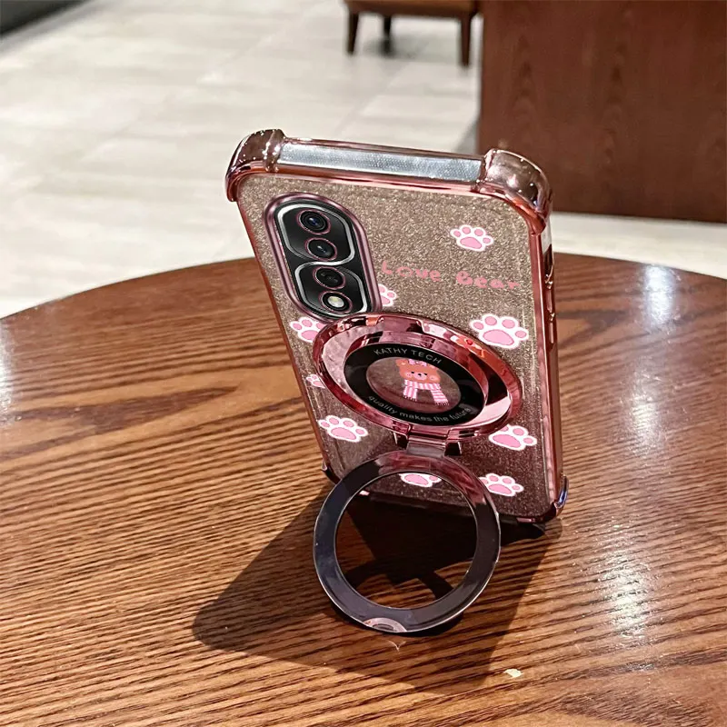 المتقدمة الماس حزام بريق وشاح الدب حامل هاتف الحال بالنسبة لهواوي الشرف 9X برو 60 70 80 90 100 200 300 برو الترا Y9s