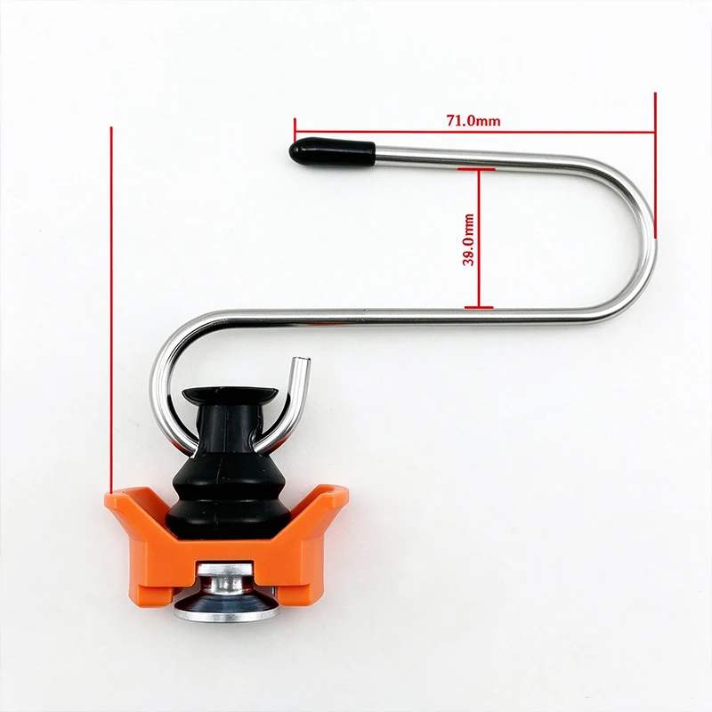For Truck Trailer RV Van L Track Connectors 4 Bolt Hooks Fixation Hanging Cargo Control Plastic W Base Stainless Steel S Hook