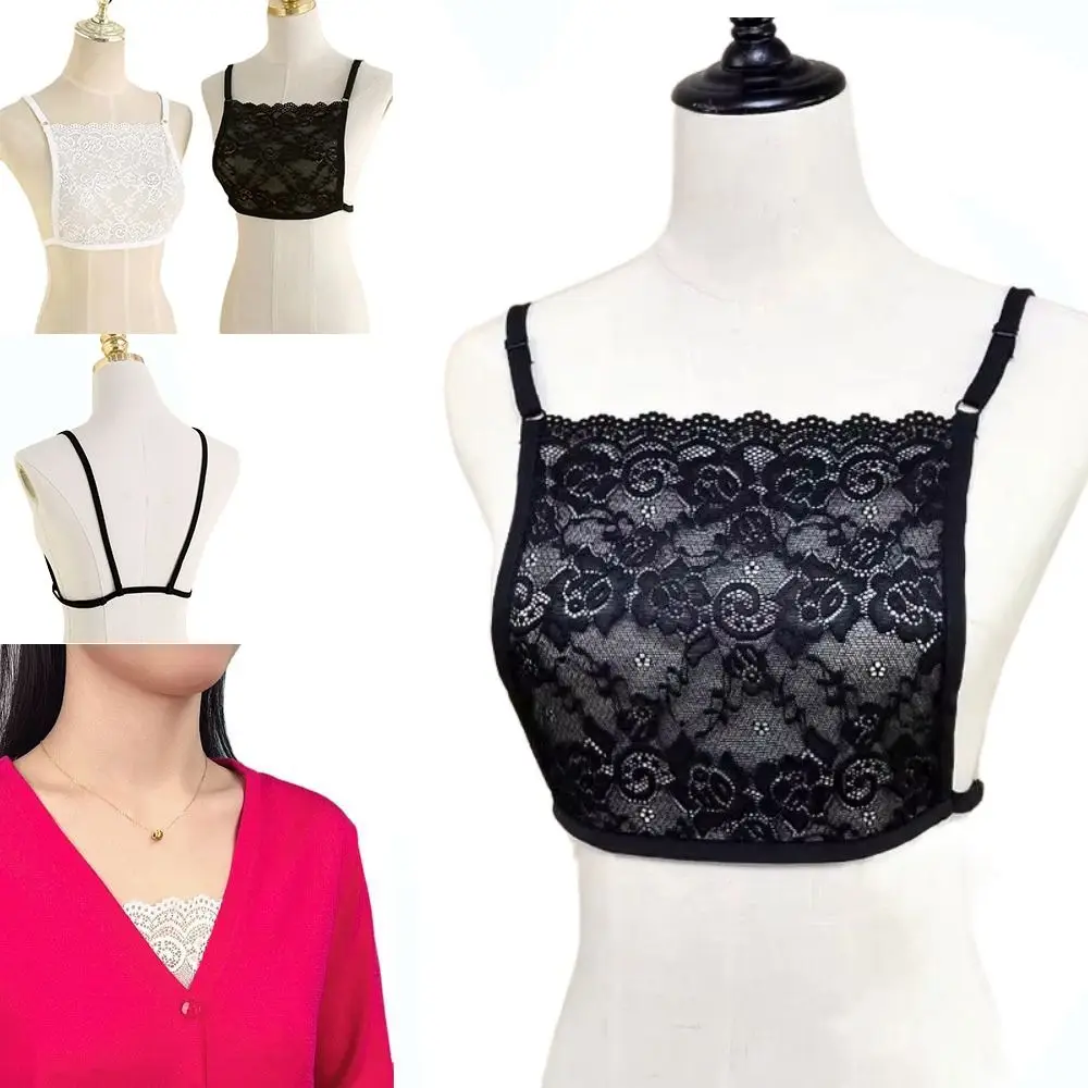 

Lace Fake Collar Accessory Breathable Overlay Lace Cover Up Prevent Exposure Prevent Light Leakage Anti-slip Underwear Lady