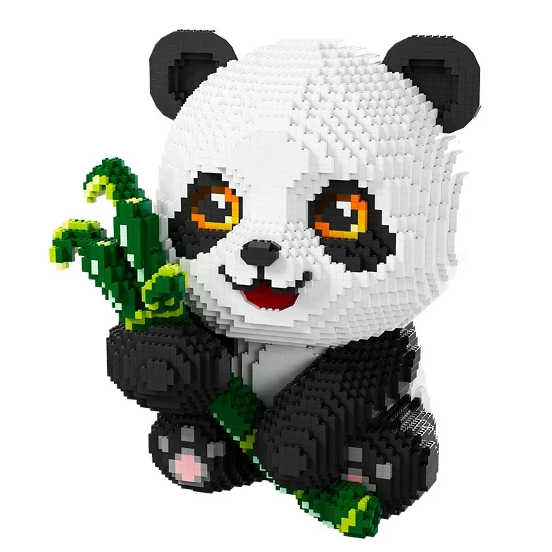 Panda series building blocks puzzle assembly toy Christmas gift living room decoration cute animal adult assembly oversize model