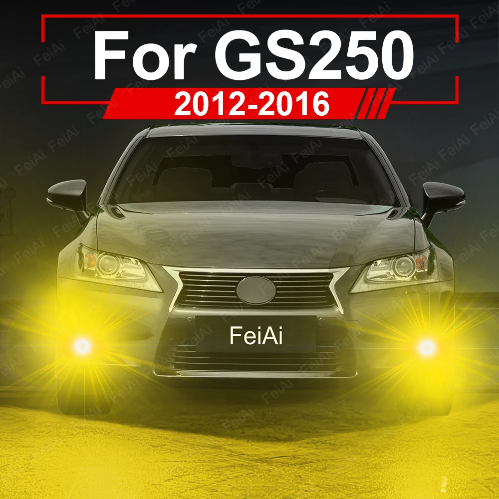 

Светодиодные передние противотуманные фары для Lexus GS250 2012 2013 2014 2015 2016 GS 250 Аксессуары Двухцветные светодиодные противотуманные фары Белый Желтый