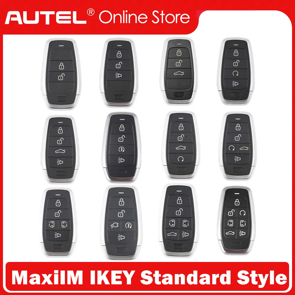 

5PCS AUTEL MaxiIM IKEY Standard Style Independent Smart Key Used with KM100 KM100E IM508 IM608 IM608PRO Key Generator Programmer