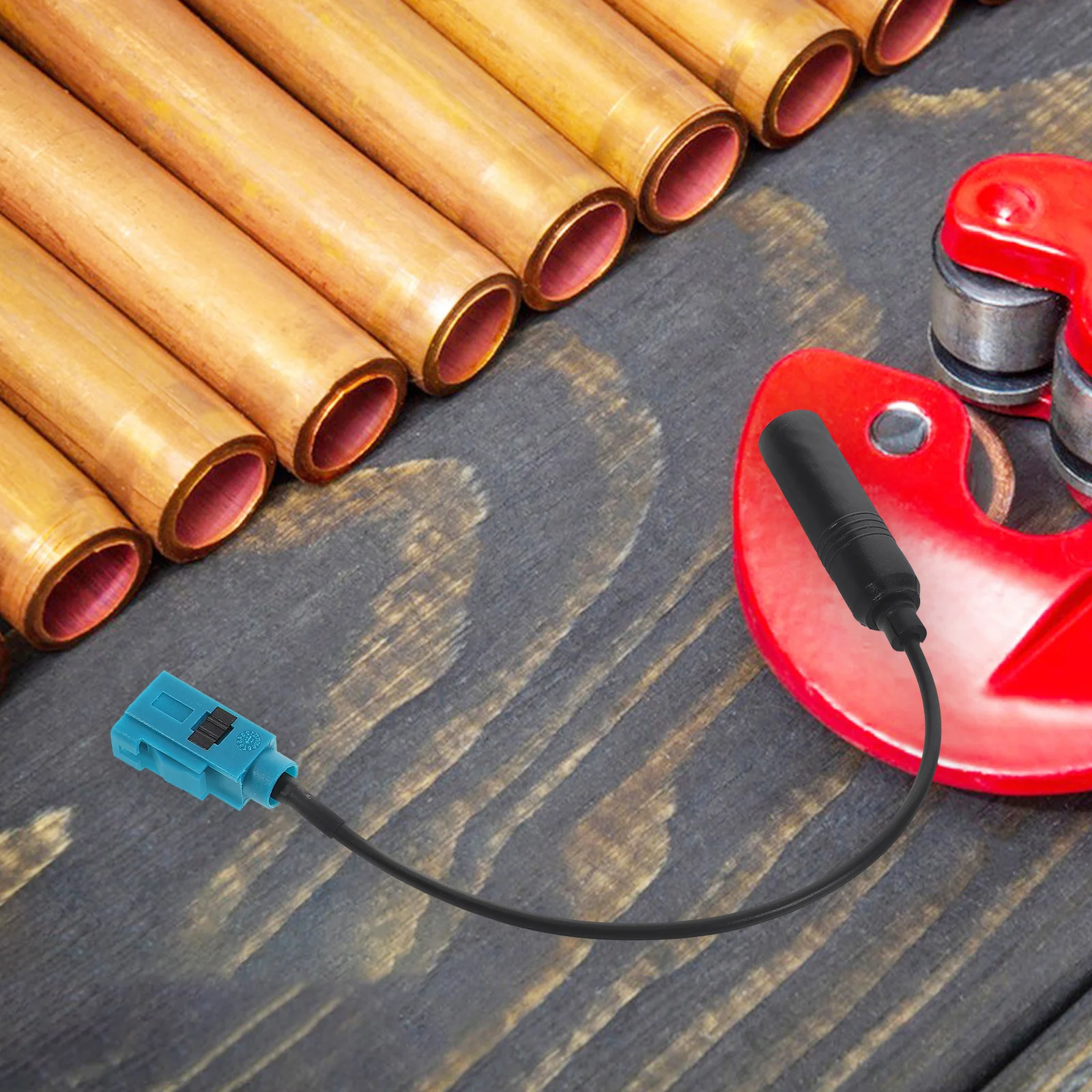 

Car Stereo Audio Adapter Cable Universal Vehicle Antenna Extension For Radio No Cut Installation Socket Connector