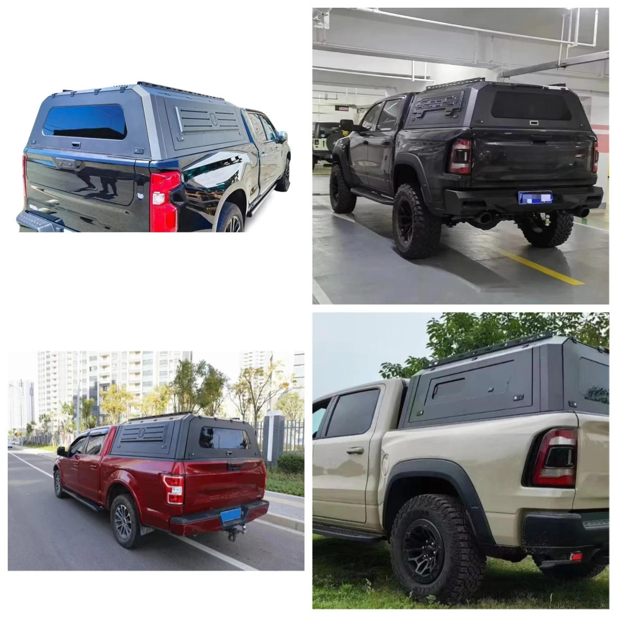 

Customized 4X4 off Road Auto Accessories Hard Truck Canopy for Silverado 1500 2500 Aluminum Anti-rusted Rear Cover