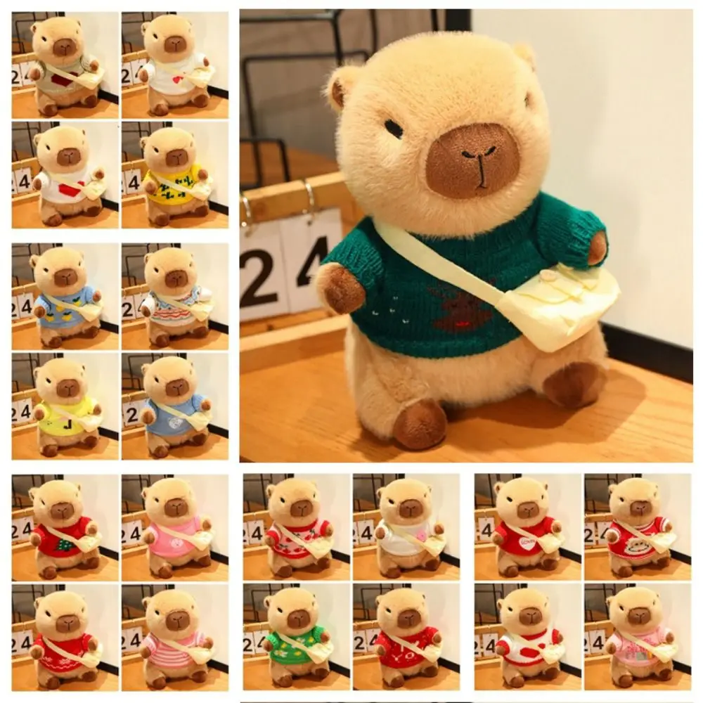 เสื้อผ้าอุปกรณ์จําลอง Capybara Plush ของเล่นสัตว์ Capybara ตุ๊กตาผ้า Capybara ตุ๊กตา Plush ตุ๊กตา Super น่ารัก