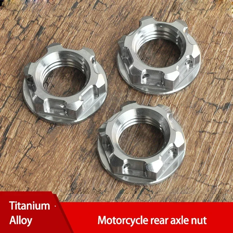 Titan Flansch muttern m18 m20 m22 m24x 1,5mm für Moto Auto a450 crf2012r Hinter achs mutter für yamaha honda kawasaki suzuki ducati – Detail 1