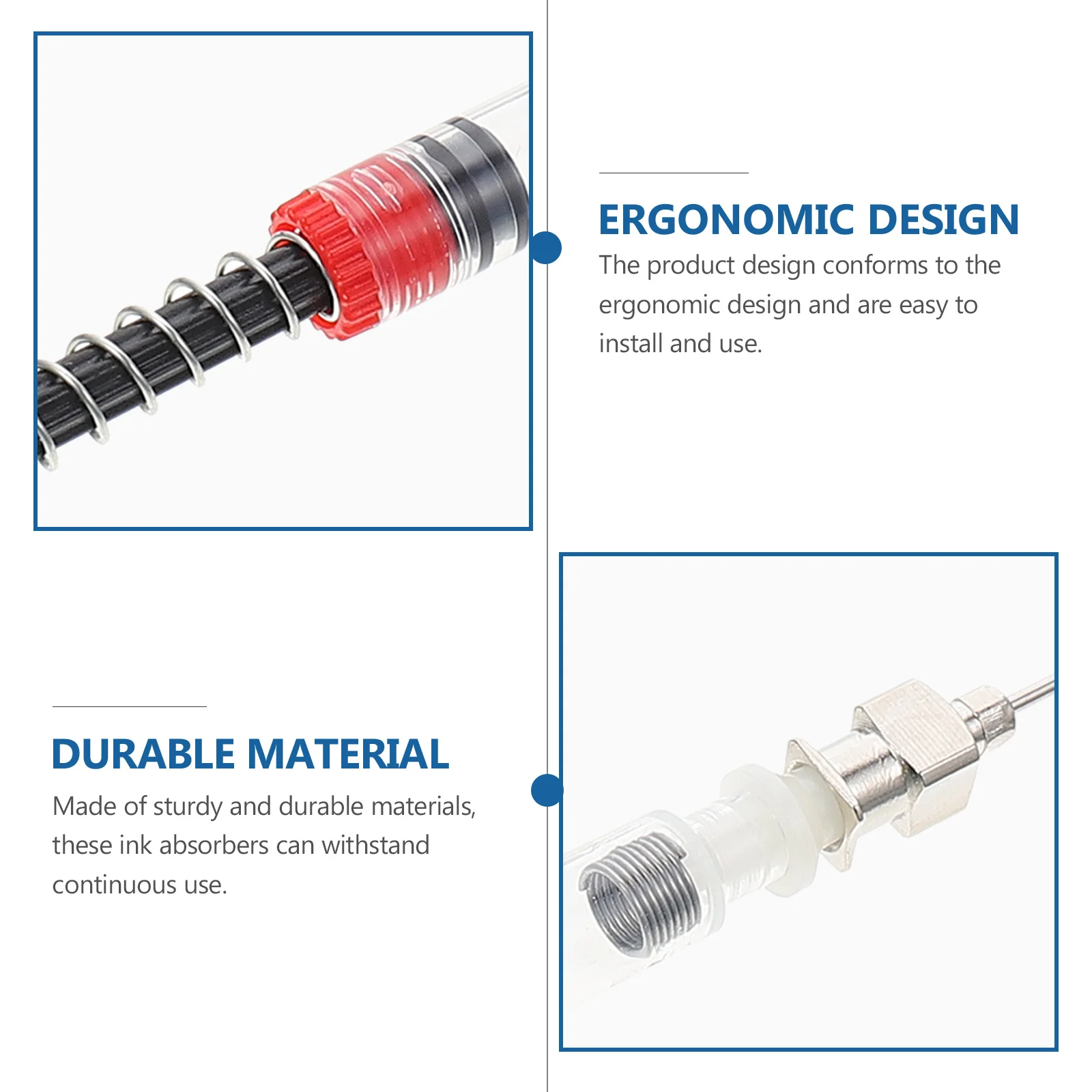 

6Pcs Fountain Pen Ink Absorbers Sturdy Ink Filling Tools Easy Install Practical Fountain Pen Accessory Japanese School Supplies