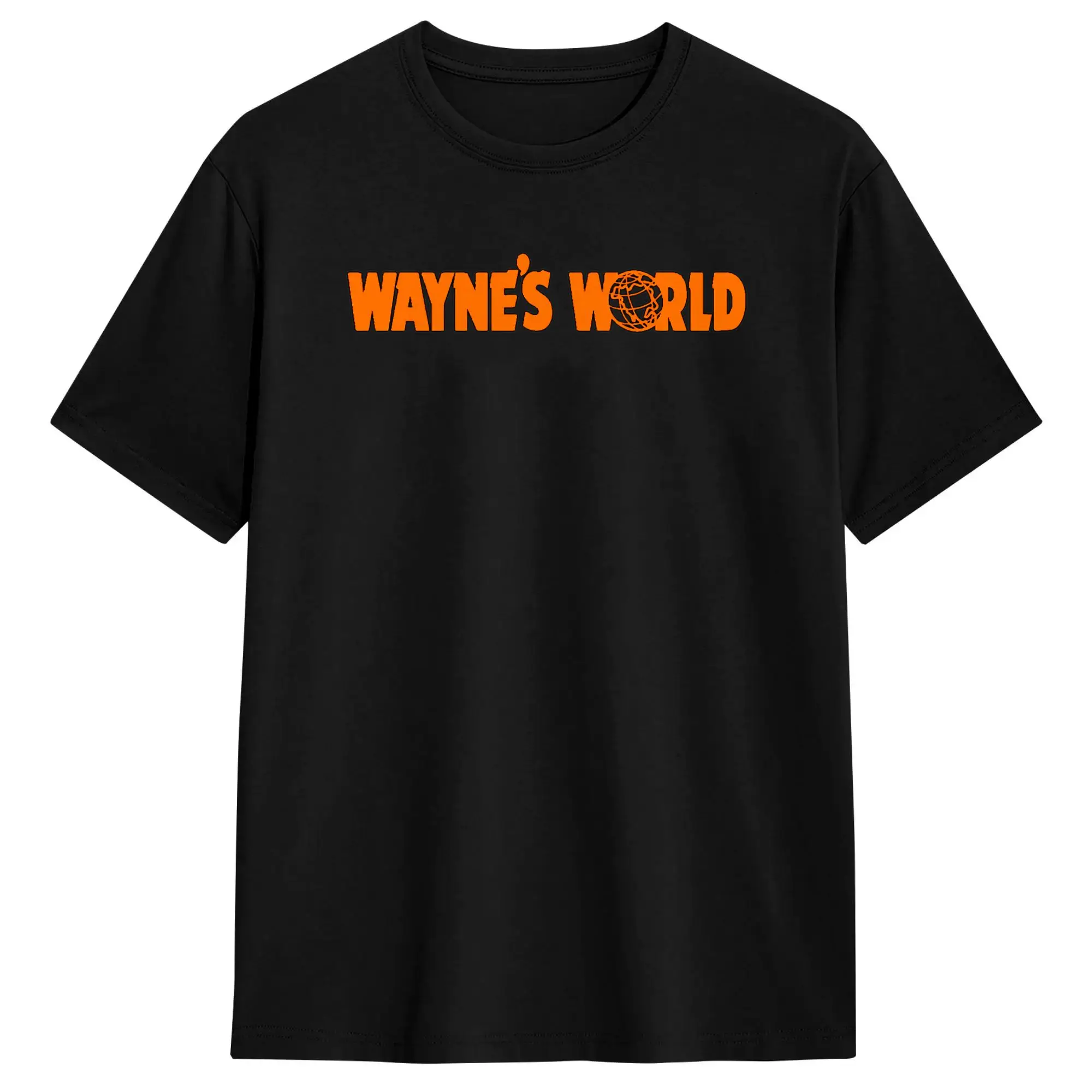 Men T-Shirt Wayne’s World Funny 100% Cotton Tees Short Sleeve  T Shirts O Neck Clothes Party