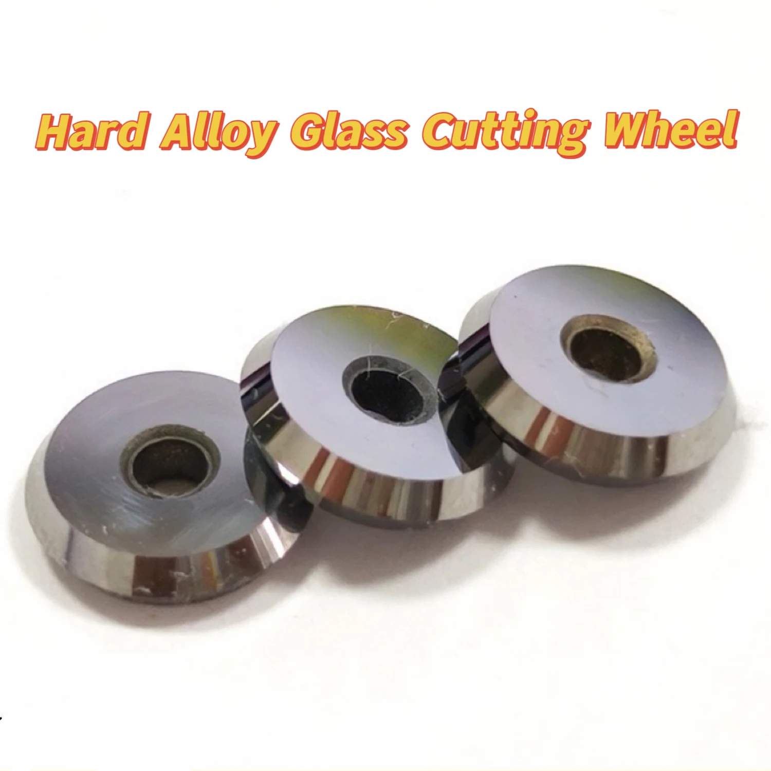 Tungsten Carbide Glass Cutter Wheel 8x2x2mm Hard Alloy Glass Cutting Disc Replacement Blade for Glass Cutting Tool