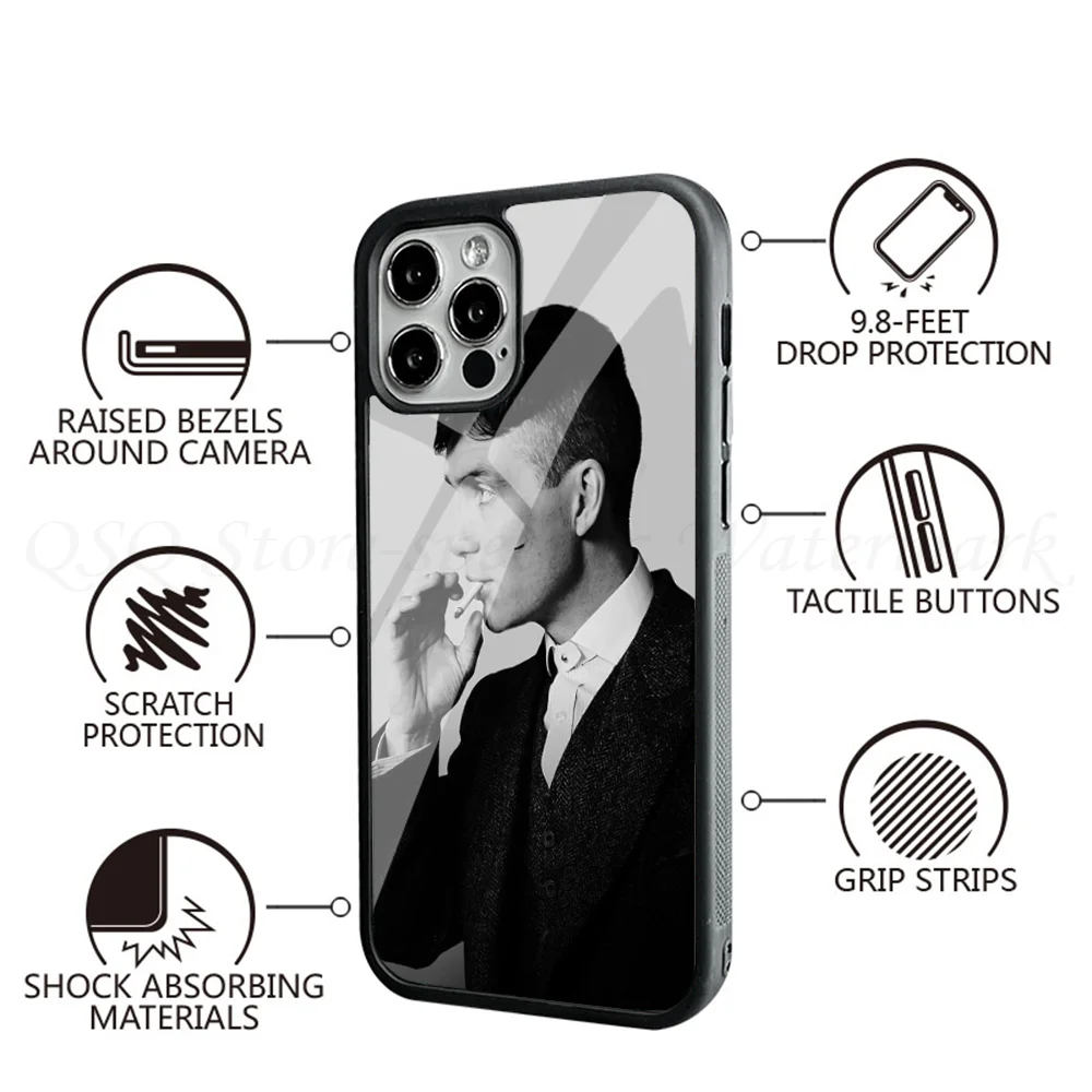 1pc-Peaky-Blinders Phone Case Strong Magnetic For IPhone 15 14 13 Pro Max 11 12 Mini Alex Mirror For Magsafe