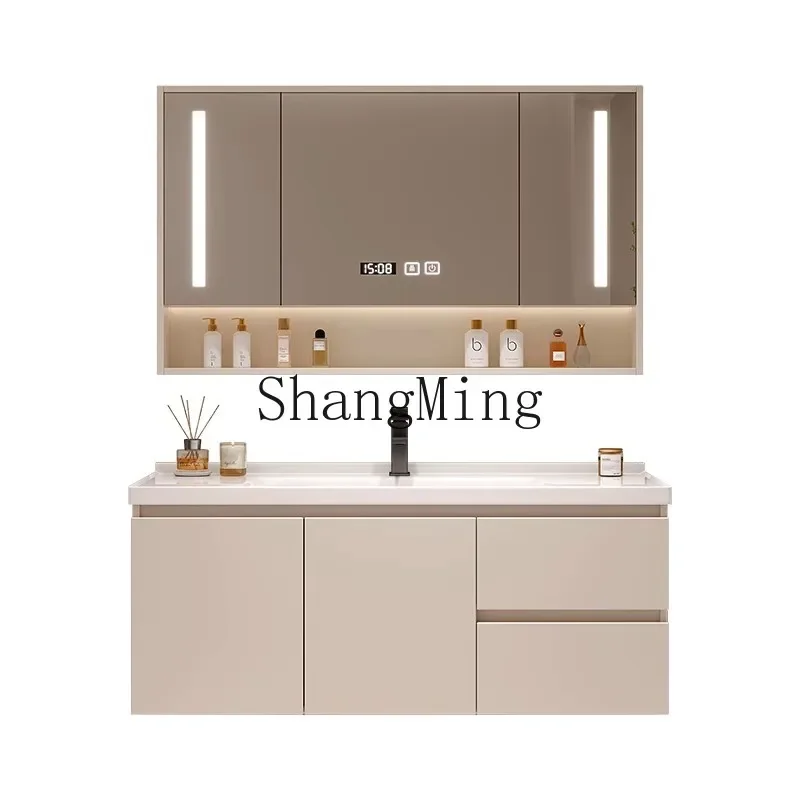 

TF simple modern arc integrated into the wall wash basin smart bathroom cabinet combination toilet washbasin washbasin