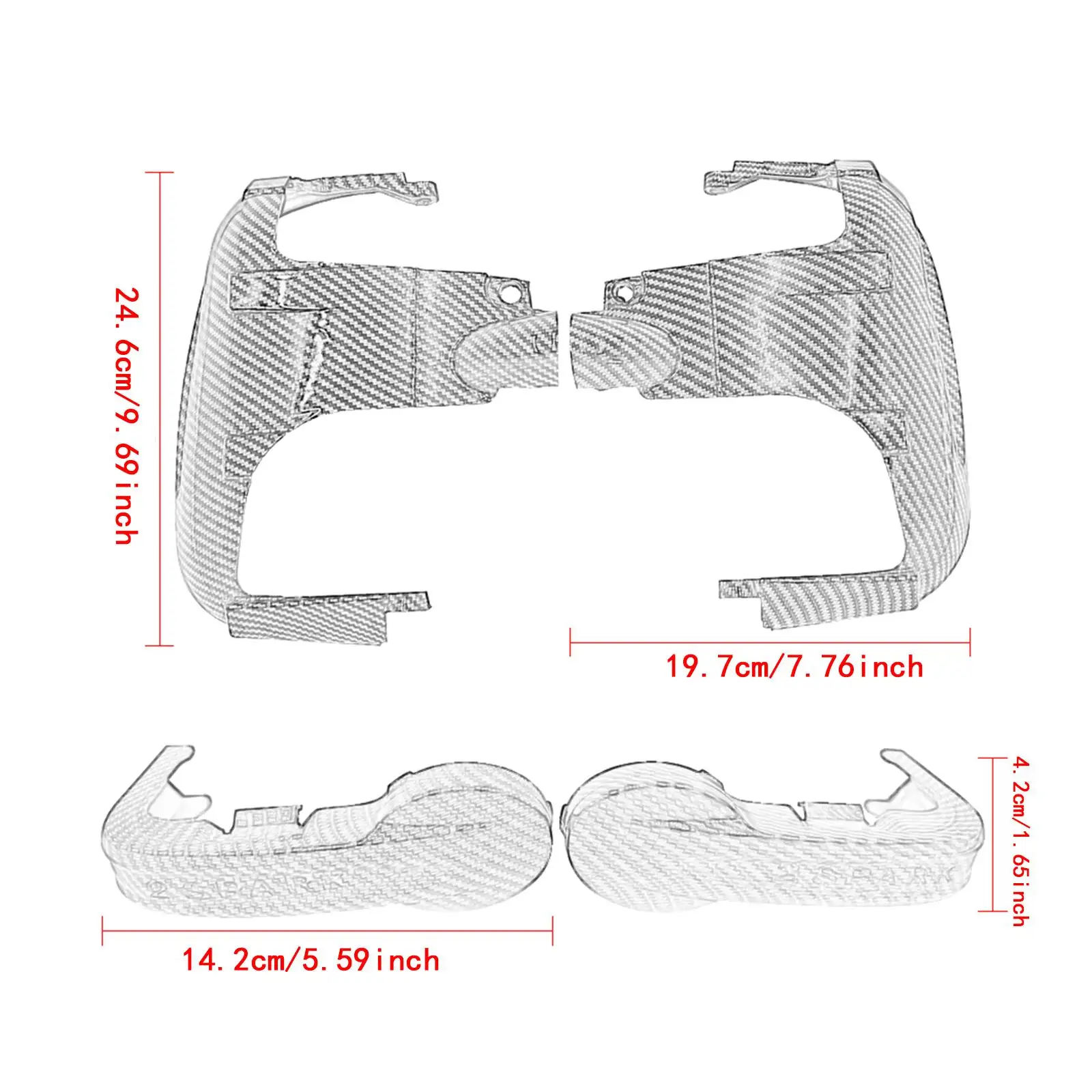 Engine Cylinder Head Guards Spare Parts Practical 1 Pair for BMW R1100S