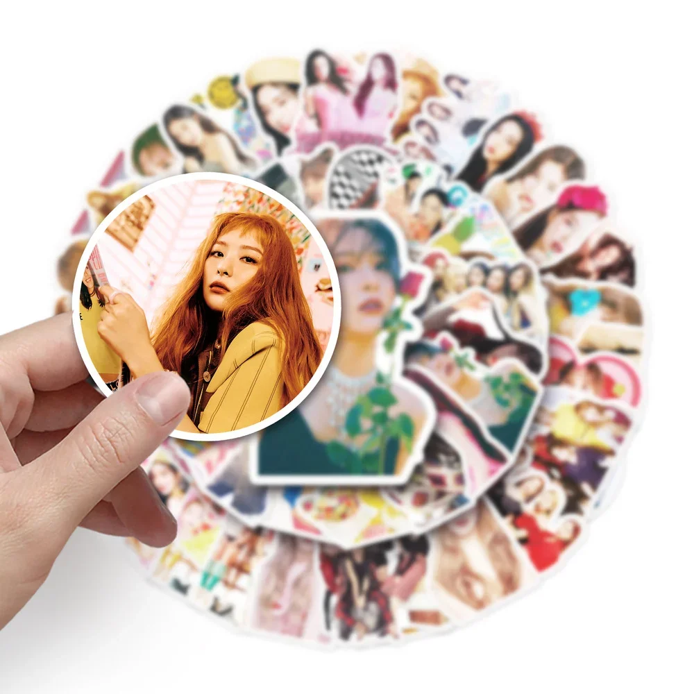 10/50Pcs Kpop Group Sticker for Toys Luggage Laptop Cup Gift Waterproof Skateboard Phone Sticker Wholesale