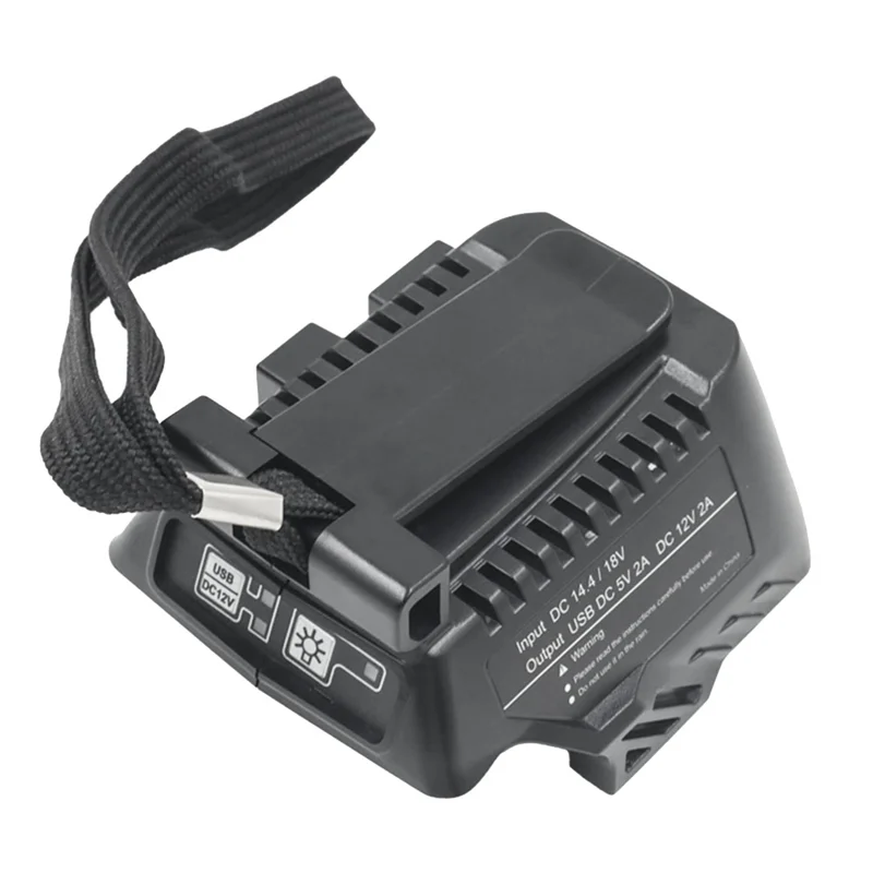 N88R BSL1830 Bank Daya Adaptor USB untuk HITACHI BSL18UA (SA) Baterai Lithium 14.4V-18V EBM1830 BSL1415 Lampu LED Dapat Disesuaikan