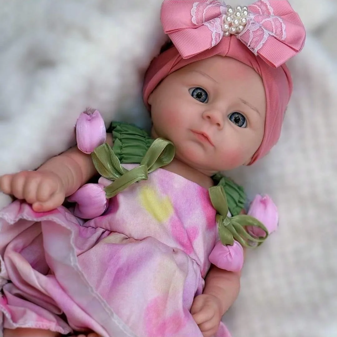 ใหม่ 18 นิ้วซิลิโคนร่างกายเต็มรูปแบบสีสไตล์เด็กทารก Reborn ตุ๊กตา Handmade ตุ๊กตาทารกแรกเกิดสําหรับของขวัญวันเกิดเด็ก