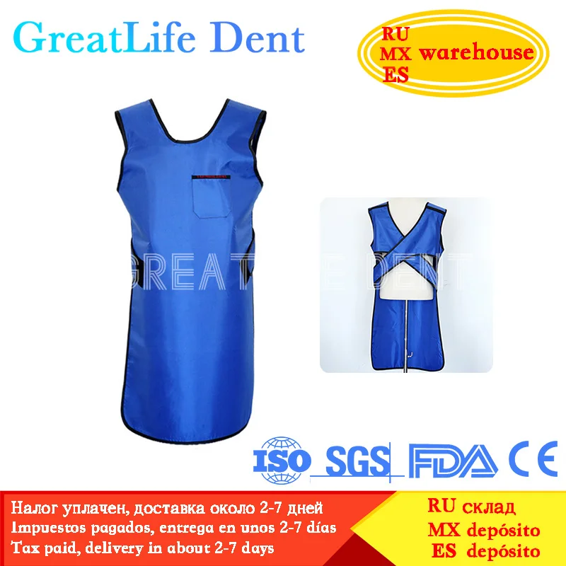 GreatLife Dent X Ray Protective Clothing 0.35mmpb Radiation-proof X Ray Protection Lead Clothing Protective Lead Clothing