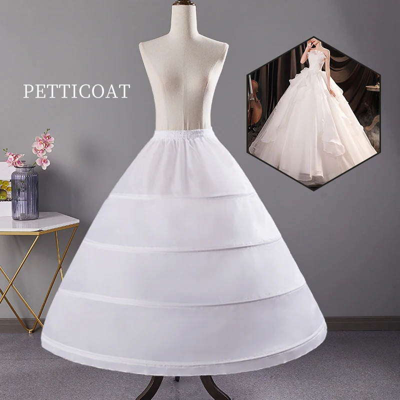 Свадебное платье Petticoat Белая 6 - капюшон Платье - буксировка Crinoline Luxury Clothings Женское короткое платье 2024