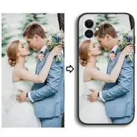 Personalized Custom Case for iPhone 16 Pro Max 15 14 13 12 16E Soft Silicone Cover Customized Photo Text Holiday Birthday Gift