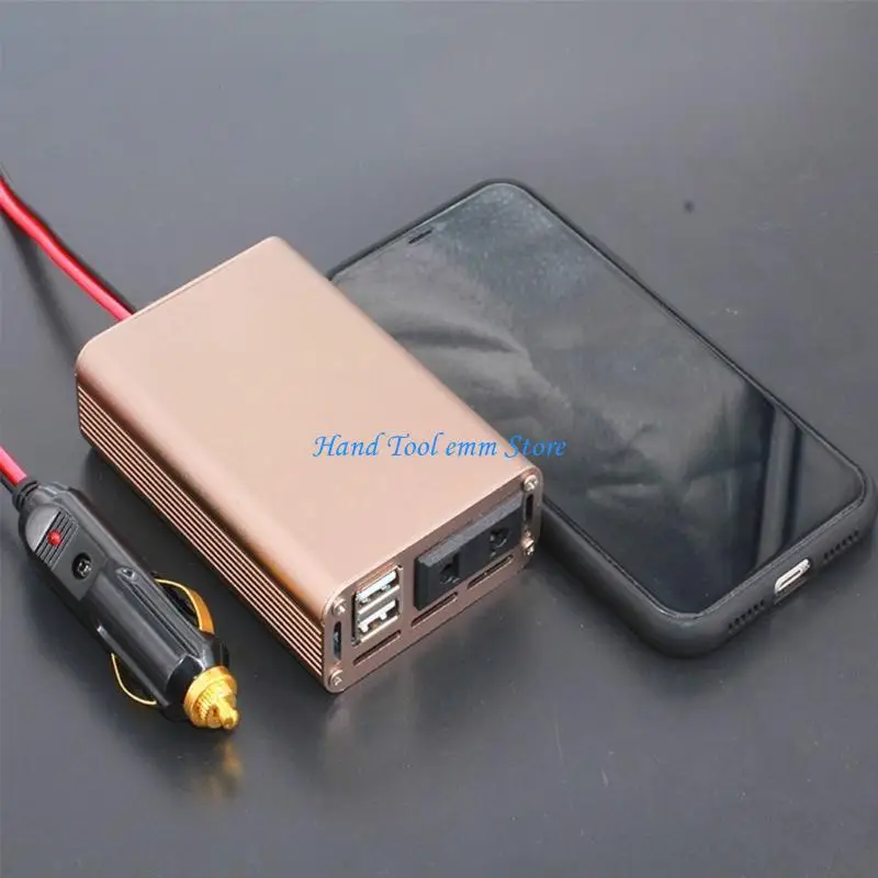 H37F Car Power Heldter 12V إلى AC 220V USB Conversion Carn