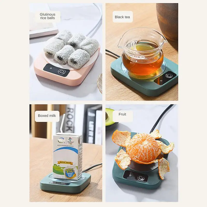 Mug Heater Coffee Mug Cup Warmer 220V Milk Tea Water Heating Pad Cup Heater Warm Mat Constant Temperature Coaster EU Plug