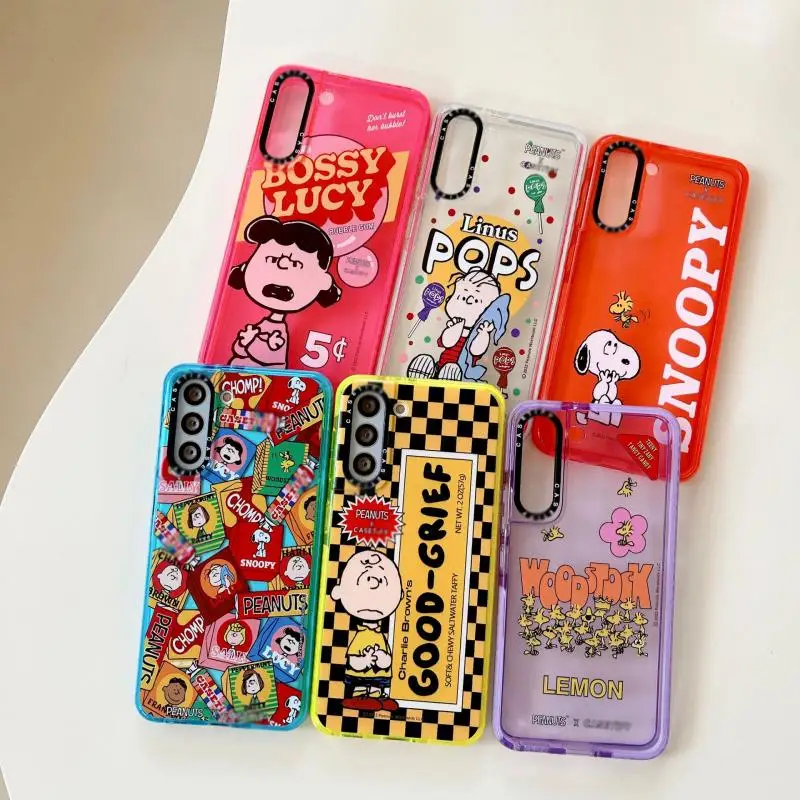 

Snoopyed Case Kawaii Charlie Cartoon Creativity Is Applicable To Samsung Mobile Phone Case S21 S21+ S21Uitra S22 S22+ S22Uit