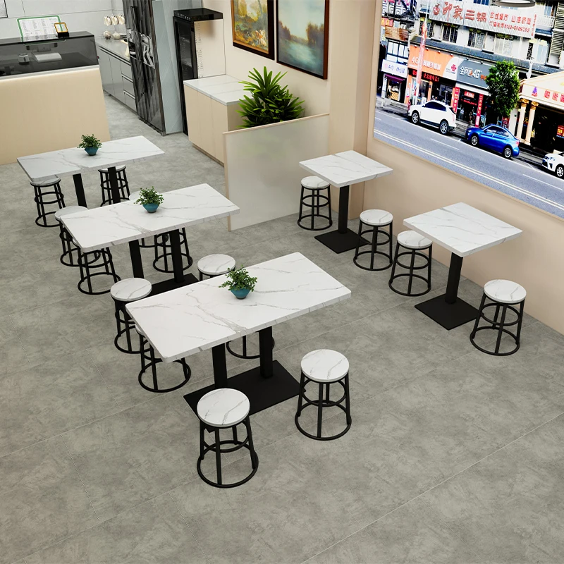 

Круглый табурет со знаменитостями в Интернете, комбинация стола и стула для фаст-фуда, ресторанный киоск, ресторан, утолщенный обеденный стол для закусок