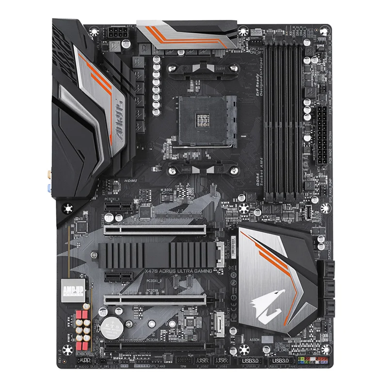 AORUS 울트라 게이밍 마더보드 소켓, AMD X470 데스크탑 메인보드 M,2 NVME USB3.0, AM4 DDR4 64GB