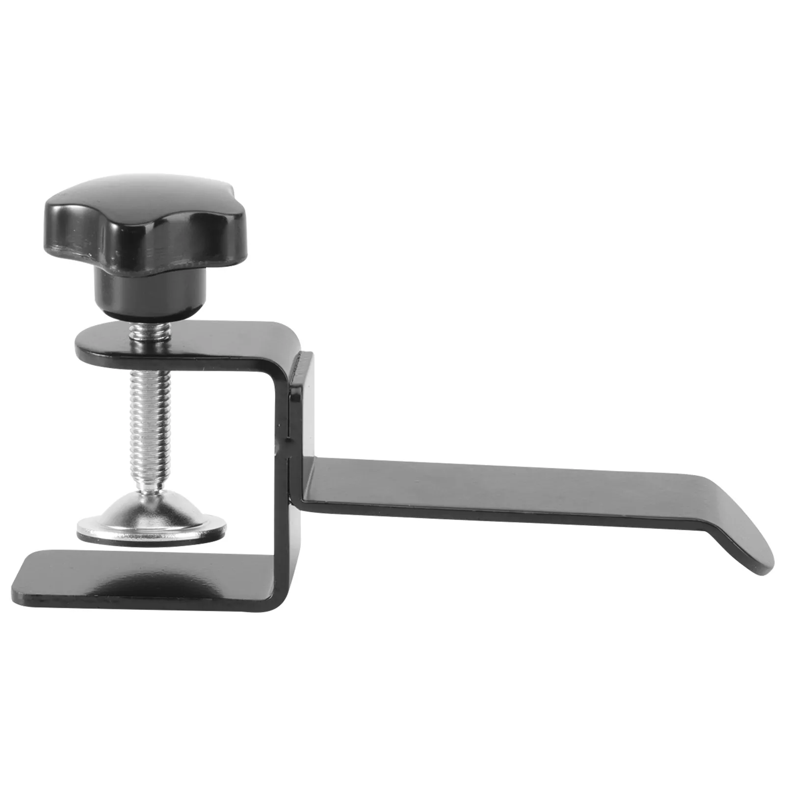 Universal Headphone Holder Aluminum Alloy Black Under Desk Mount Shelf Rack Headset Stand for Gaming Headphones Cord Purse